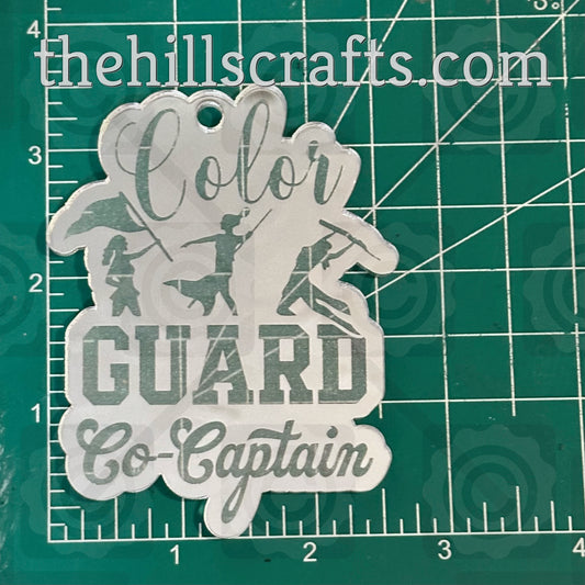 Color Guard Co-Captain Homecoming Trinket - Mirror Acrylic Trinket