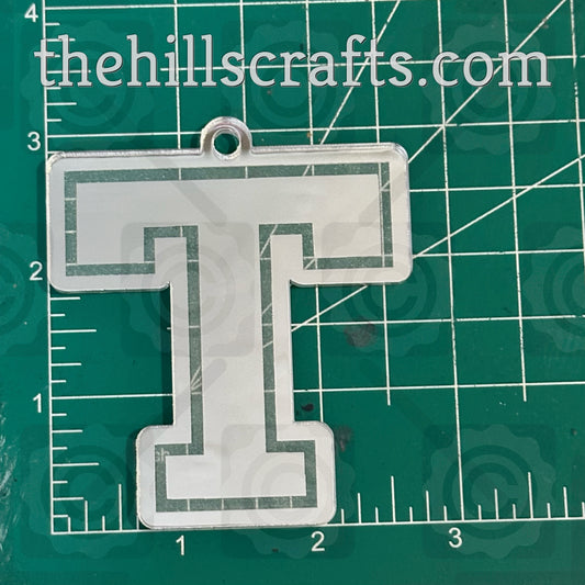 Temple - Letter T Homecoming Trinket - Mirror Acrylic Trinket
