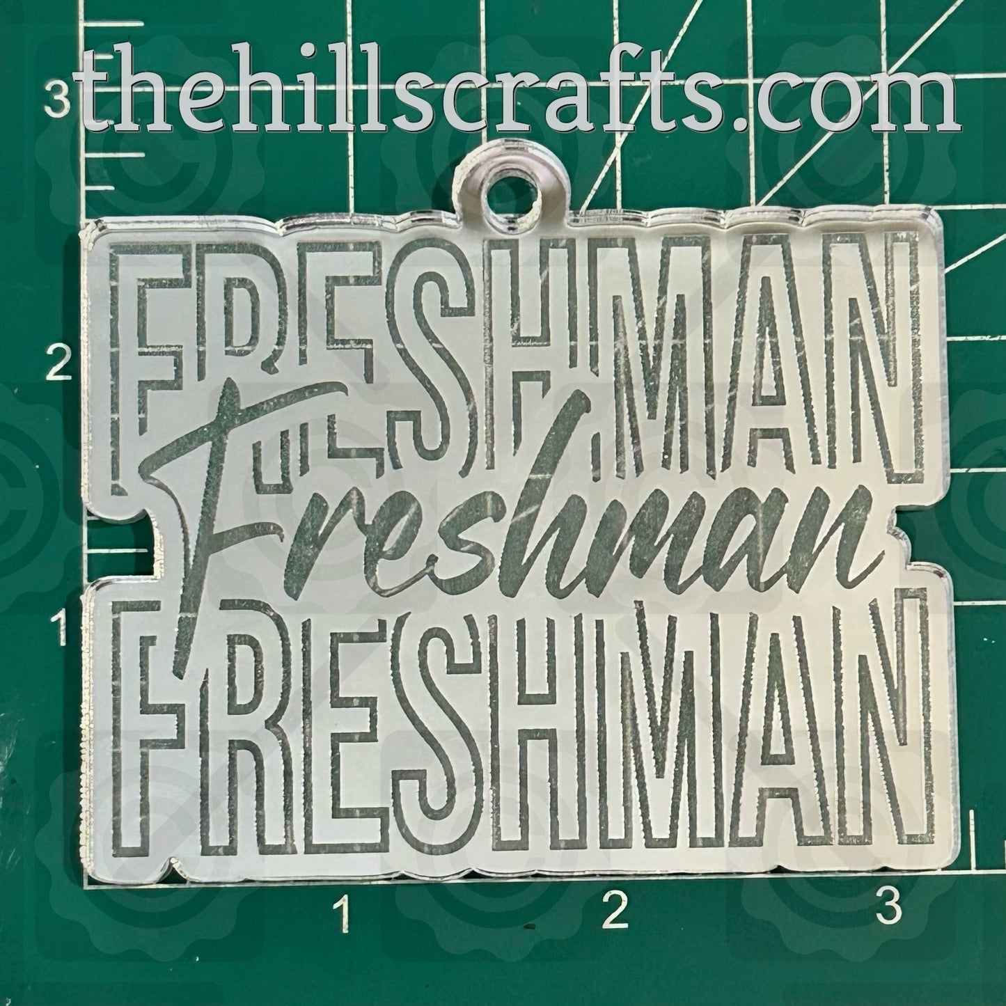 Freshman Stacked Words - Homecoming Trinkets - Mirror Acrylic Trinket