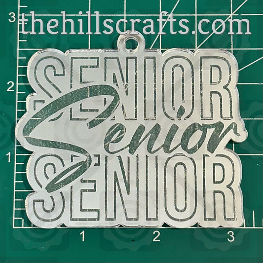 Senior Stacked Words - Homecoming Trinkets - Mirror Acrylic Trinket