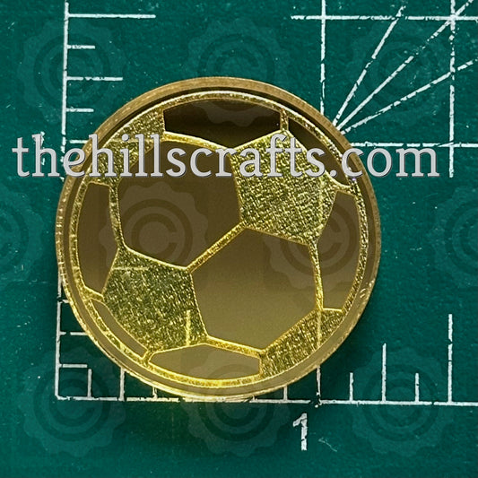 Soccer Ball Acrylic Bow Center