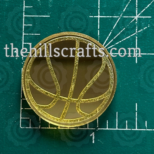 Basketball Acrylic Bow Center
