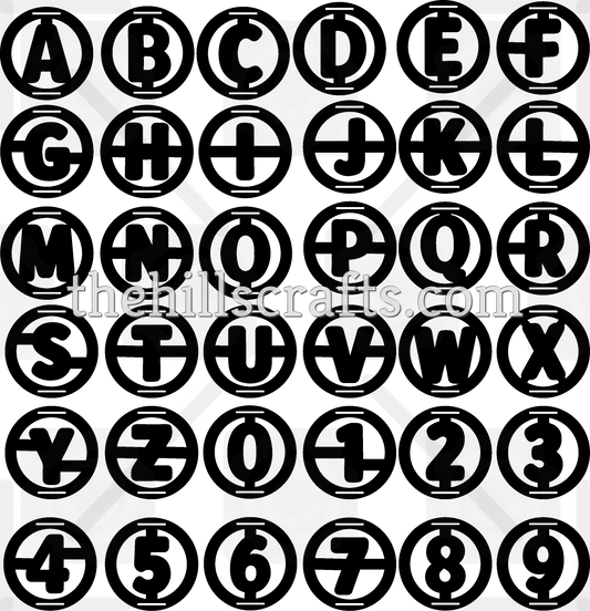 Flower Power Rings - Mum Rings -  Individual Letters, Individual Numbers - Mirror Acrylic Single Layer No Engraved
