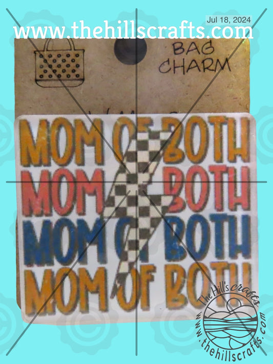 Retro - Mama -  Bag Tag - Bag Charm -Sublimated Acrylic