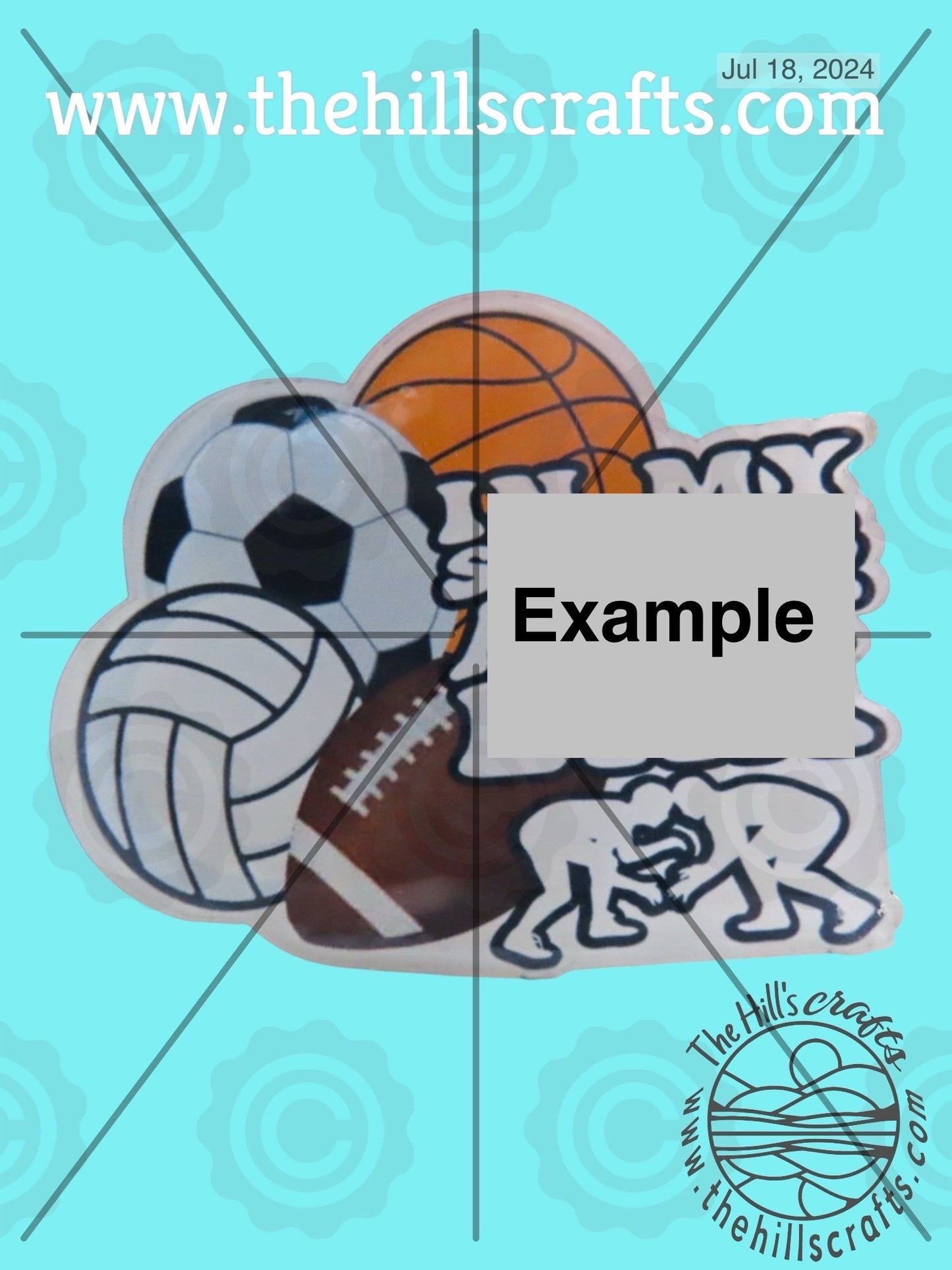 Custom Design -  Bag Tag - Bag Charm -Sublimated Acrylic